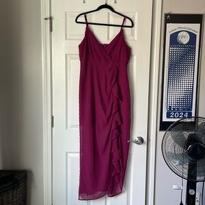Lulu’s Magenta Wedding Guest Dress